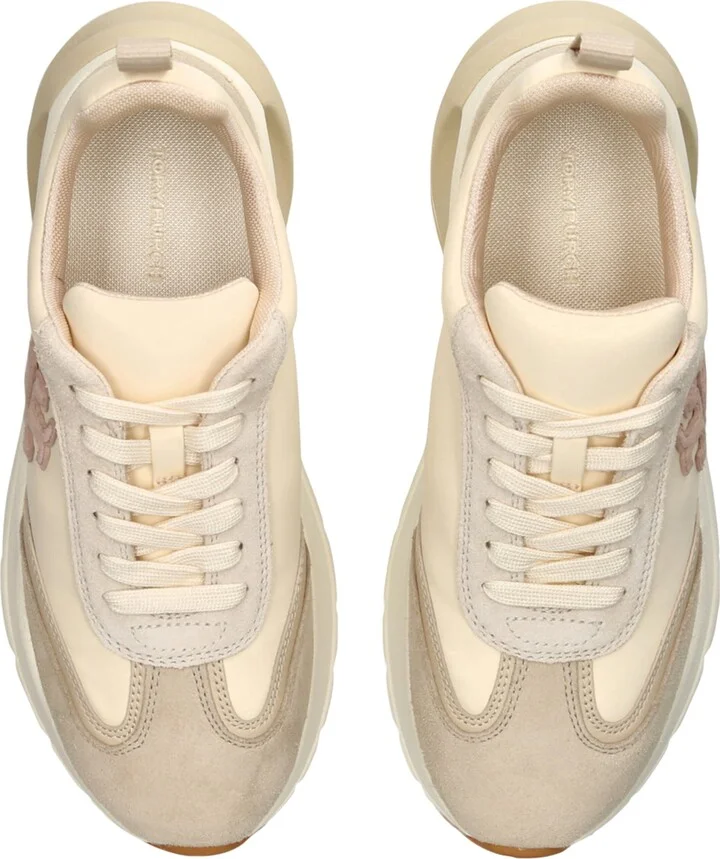 Tory Burch Suede Good Luck Low Top Sneakers - Image 4