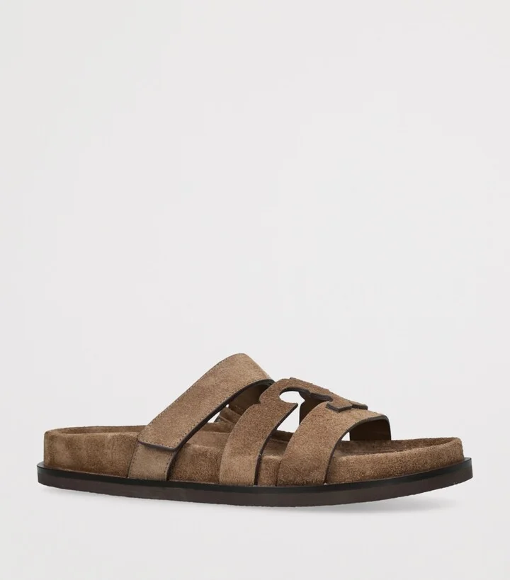 Tory Burch Suede Ines Sport Slides - Image 3