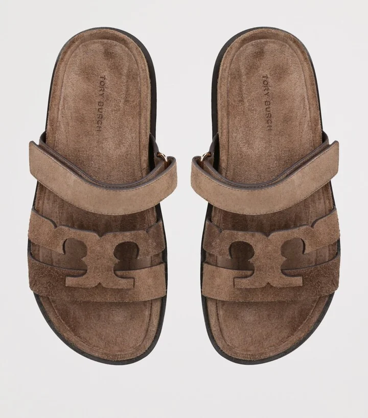 Tory Burch Suede Ines Sport Slides - Image 4