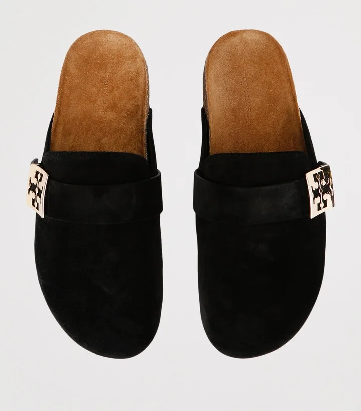 Tory Burch Suede Mellow Mules - Image 4