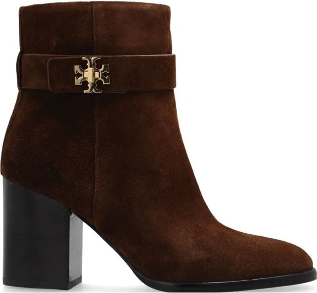 Tory Burch T Lock Round Toe Ankle Boots