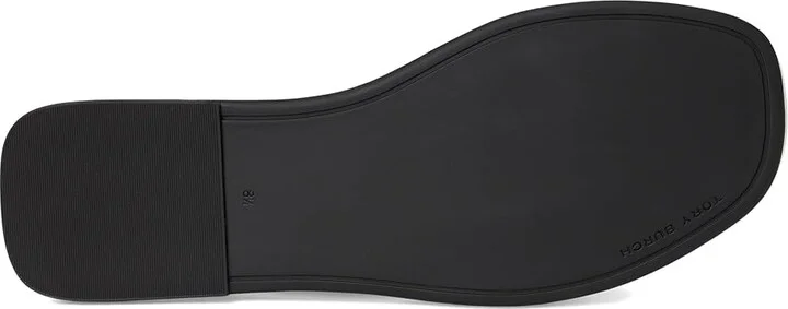 Tory Burch T Lock Slide Women's Wedge Shoes Cloud : 6 M, Leather - Image 3