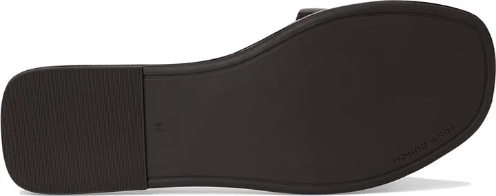 Tory Burch T Lock Slide Women's Wedge Shoes Cocoa : 10.5 M, Leather - Image 3