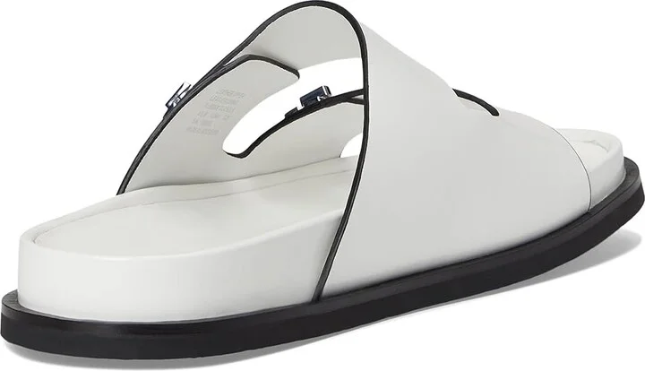 Tory Burch T Lock Sport Slide Women's Wedge Shoes Cloud : 10 M, Leather - Image 4