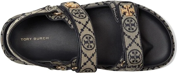 Tory Burch T Monogram Kira Sport Sandals Women's Flat Shoes Perfect Navy : 11 M - Image 2