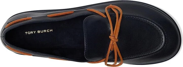 Tory Burch The Boaty Women's Shoes New Navy/Tan : 6.5 M, Leather - Image 2