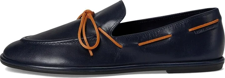 Tory Burch The Boaty Women's Shoes New Navy/Tan : 6.5 M, Leather - Image 6