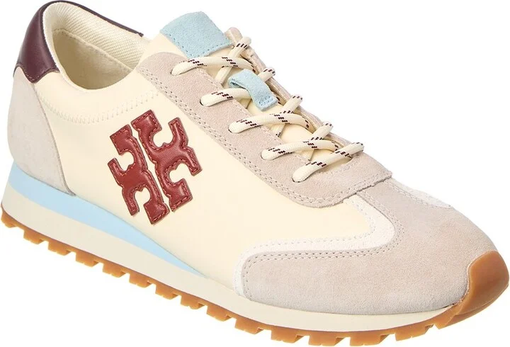 Tory Burch Vintage Nylon & Leather Sneaker
