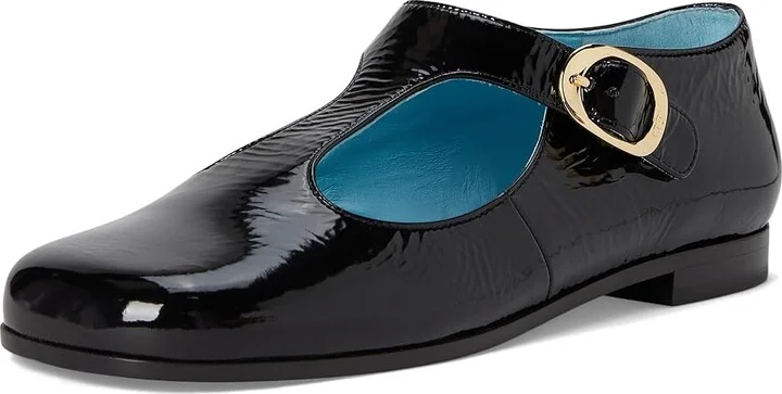 Tory Burch Violet T-Strap Women's Flat Shoes Nero : 8.5 M, Leather - Image 5