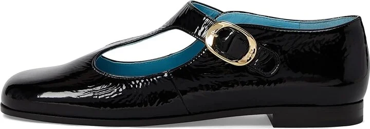 Tory Burch Violet T-Strap Women's Flat Shoes Nero : 8.5 M, Leather - Image 6