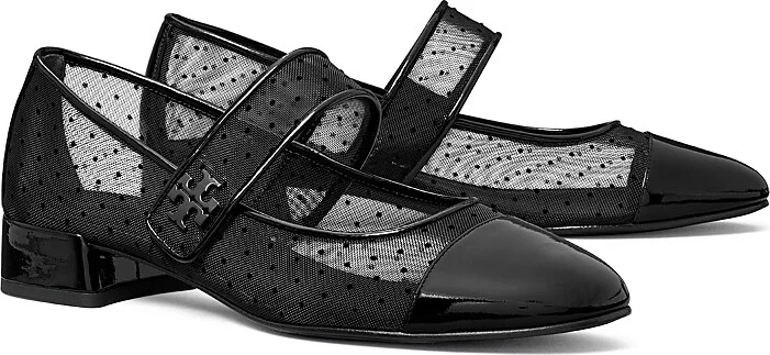Tory Burch Women's Cap Toe Mary Jane Flats