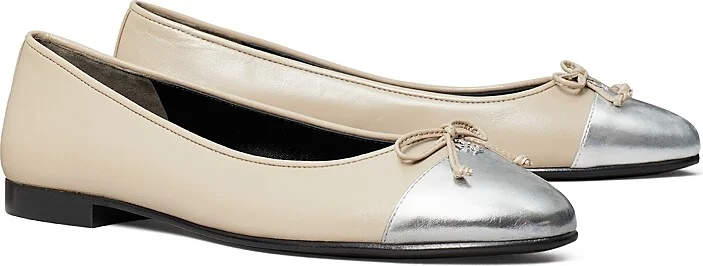 Tory Burch Women's Capped Toe Ballet Flats