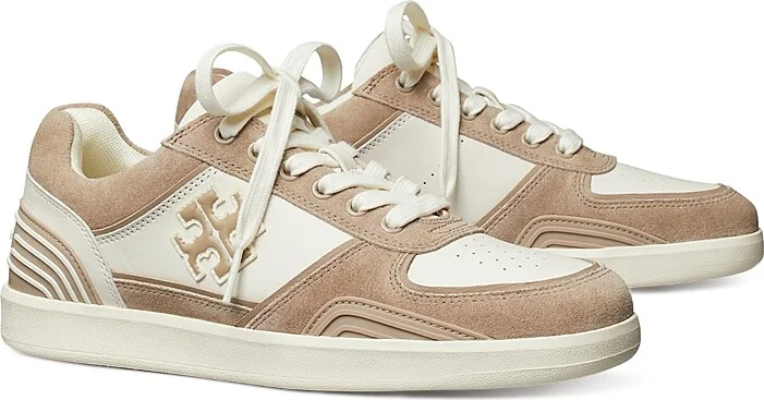 Tory Burch Women's Clover Court Lace Up Low Top Sneakers