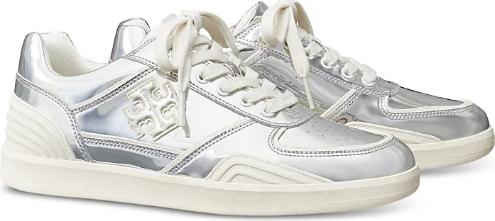 Tory Burch Women's Clover Court Lace Up Low Top Sneakers