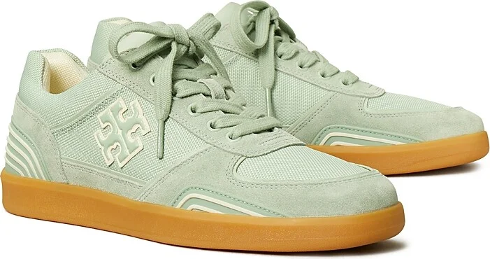 Tory Burch Women's Clover Court Lace Up Low Top Sneakers