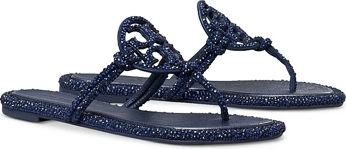 Tory Burch Women's Miller Knotted Embellished Sandals