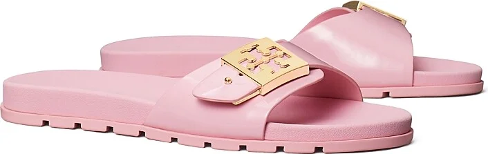 Tory Burch Women's Slip On Buckled Slide Sandals