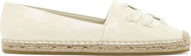 Tory Burch Woven Double T Slip-On Espadrilles