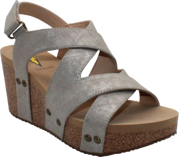 Tory Crisscross Wedge Sandal