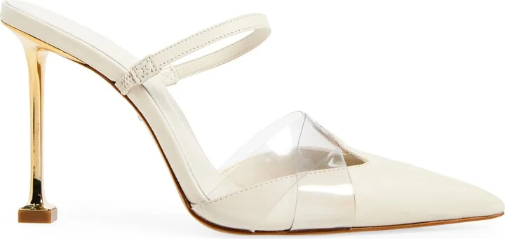 Tory Vinyl & Leather Mule Pump - Image 4