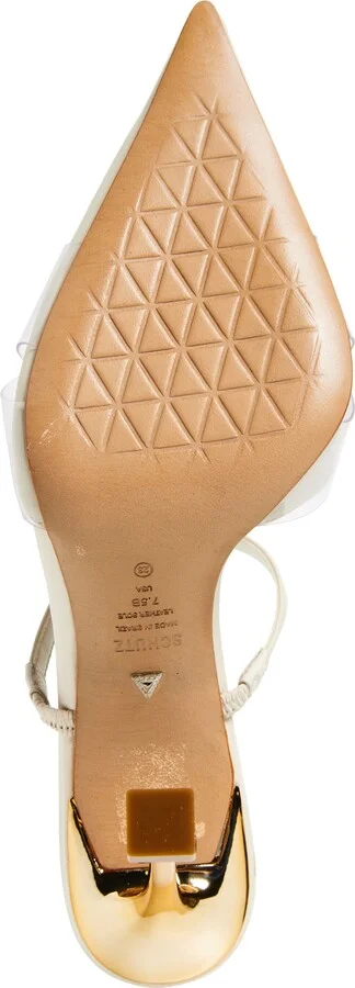 Tory Vinyl & Leather Mule Pump - Image 6