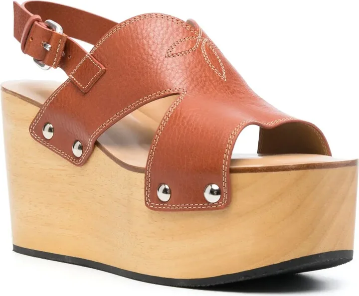 Toscano 100mm wedge sandals - Image 2