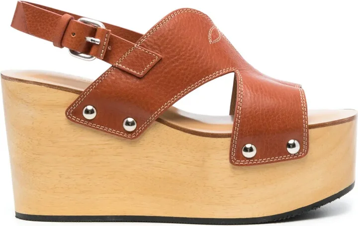 Toscano 100mm wedge sandals