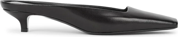 Toteme 40 Black Leather Mules