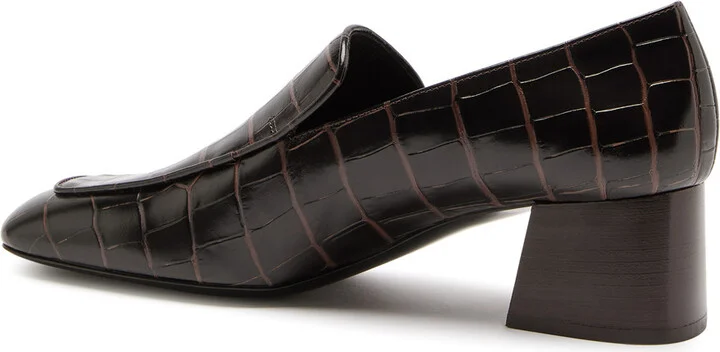 Toteme 50 Crocodile-effect Leather Pumps - Image 2