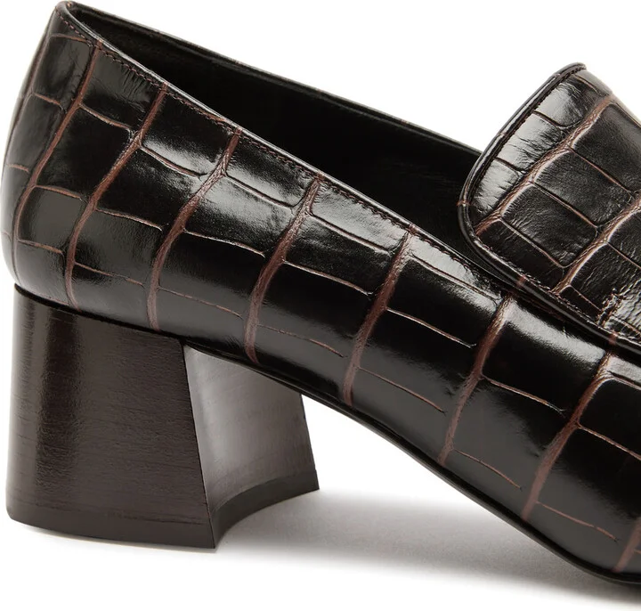 Toteme 50 Crocodile-effect Leather Pumps - Image 4