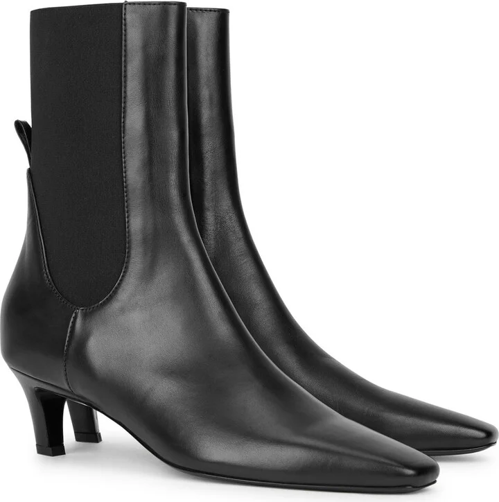 Toteme 50 Leather Ankle Boots - Image 2