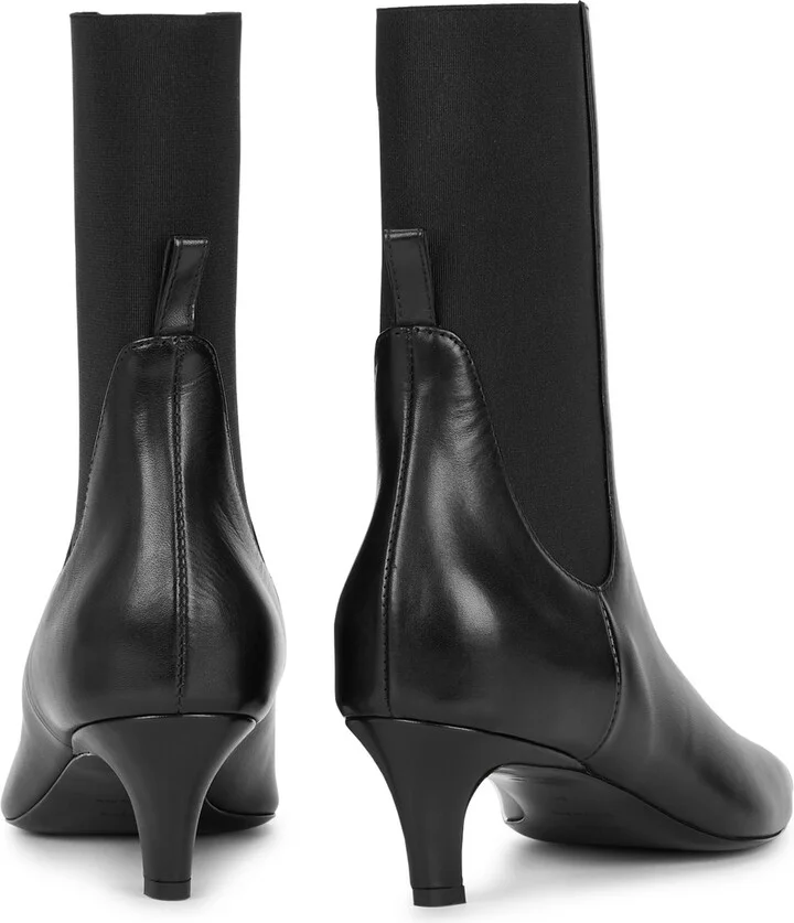 Toteme 50 Leather Ankle Boots - Image 3