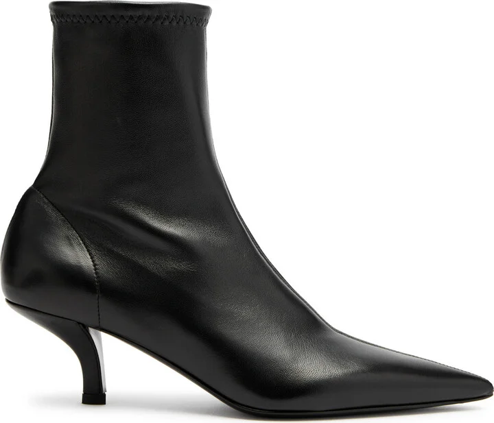 Toteme 65 Leather Ankle Boots