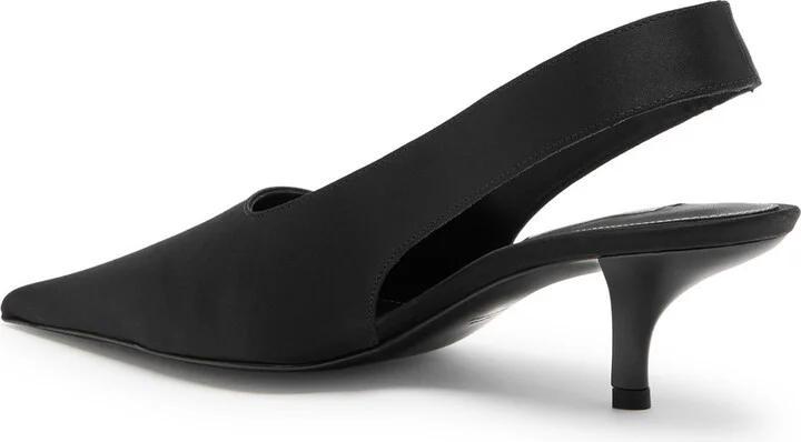 Toteme 75 Satin Slingback Pumps - Image 2