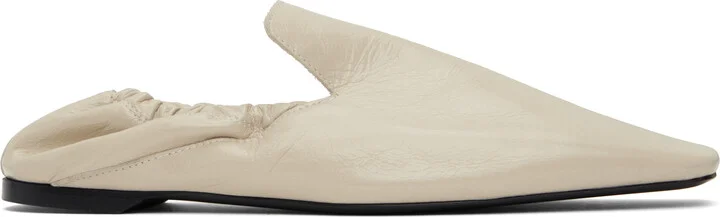 TOTEME Beige Elastic Back Loafers