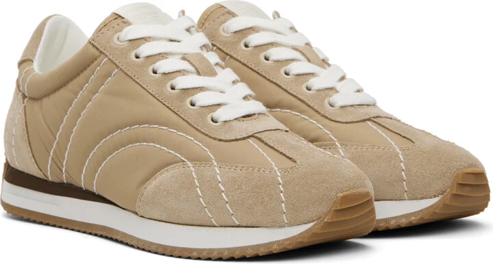 TOTEME Beige Sport Sneakers - Image 4