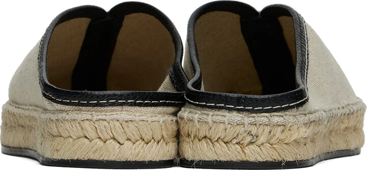 TOTEME Beige 'The Espadrille' Slippers - Image 2