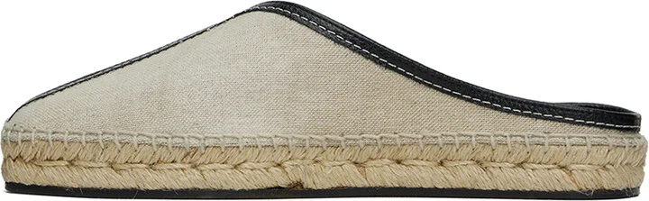 TOTEME Beige 'The Espadrille' Slippers - Image 3