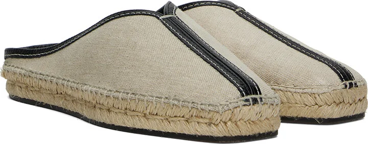 TOTEME Beige 'The Espadrille' Slippers - Image 4
