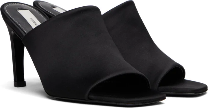 TOTEME Black Bandeau Mules - Image 4