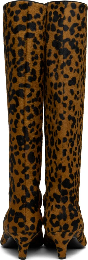 TOTEME Black & Brown 'The Wide Shaft' Boots - Image 2