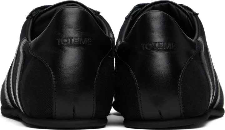 TOTEME Black Canvas Sneakers - Image 2