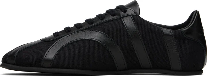 TOTEME Black Canvas Sneakers - Image 3