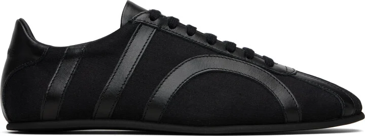 TOTEME Black Canvas Sneakers