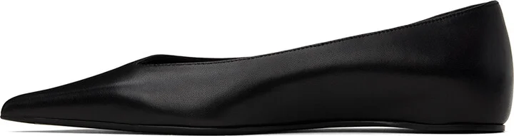 TOTEME Black 'The Asymmetric' Ballerina Flats - Image 3