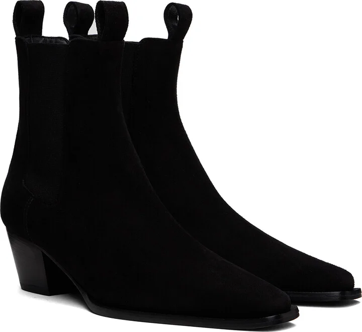 TOTEME Black 'The City' Boots - Image 4