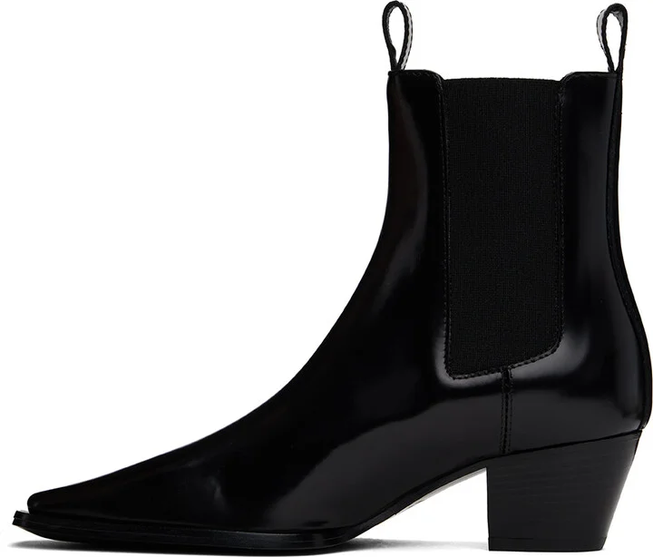 TOTEME Black 'The City' Boots - Image 3