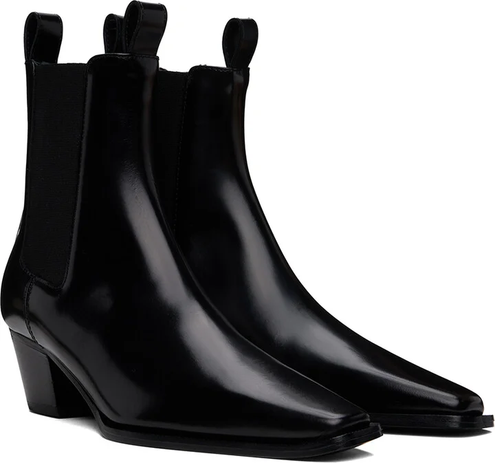 TOTEME Black 'The City' Boots - Image 4