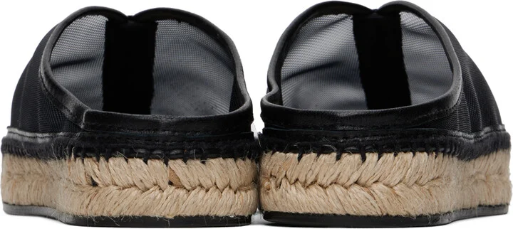 TOTEME Black 'The Espadrille Slipper' Espadrilles - Image 2
