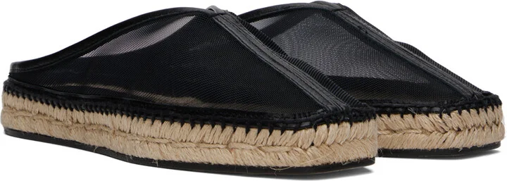 TOTEME Black 'The Espadrille Slipper' Espadrilles - Image 4